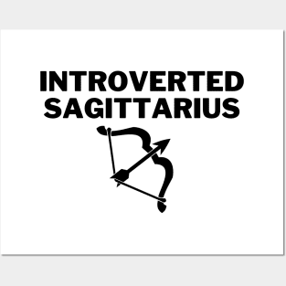 Introverted Sagittarius - Bow and Arrow Posters and Art